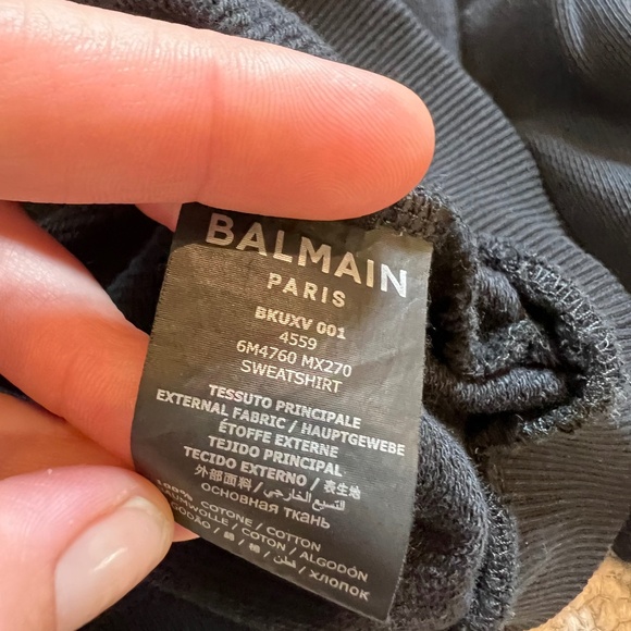 Balmain Black Kids Sweatshirt - Picture 4 of 4